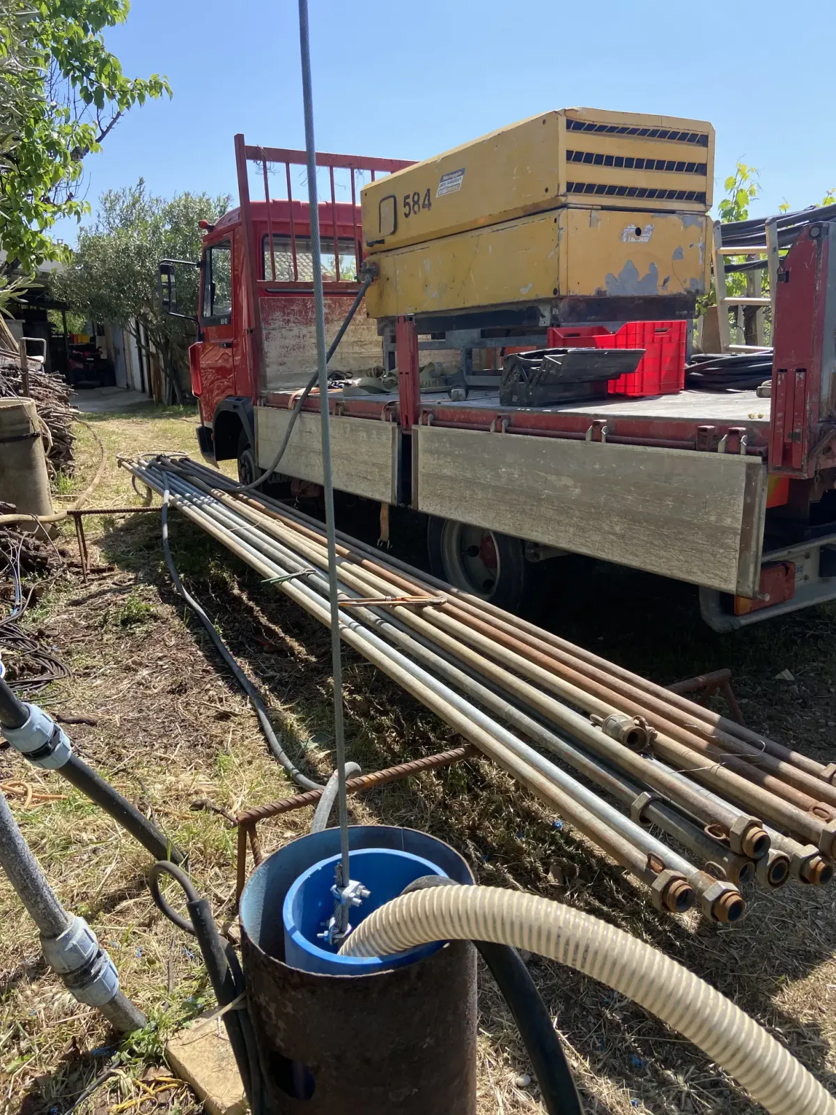 Spurgo pozzo con aria compressa (air-lift)