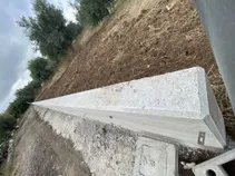 Muretto in cemento visto dall'alto